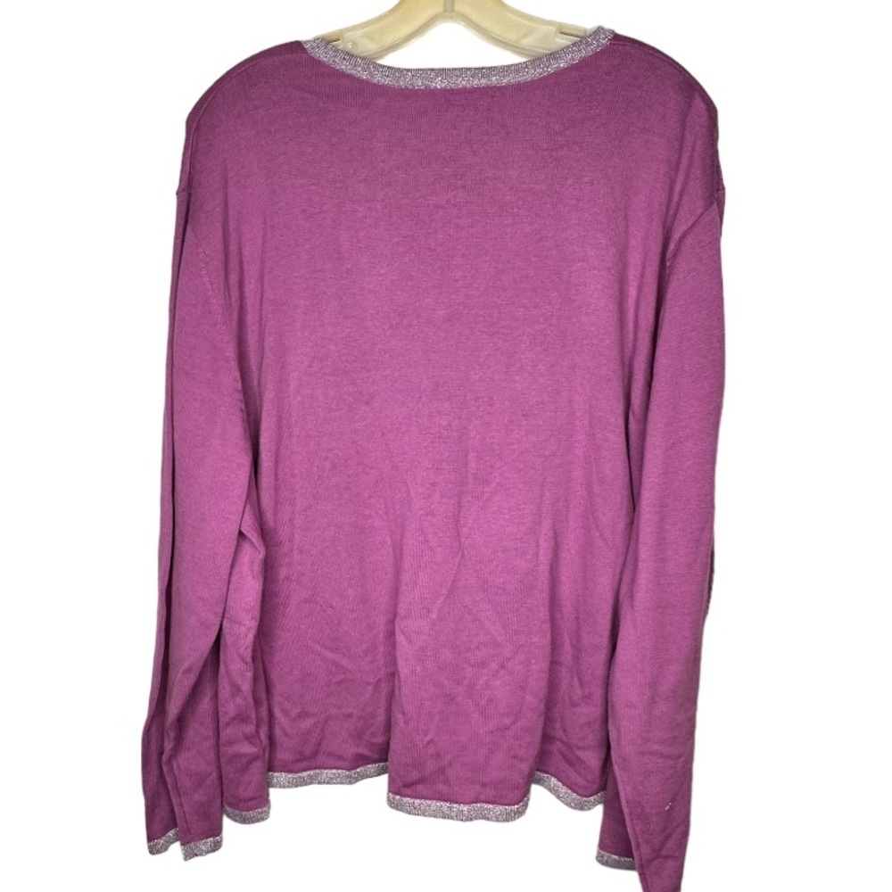 Bob Mackie Wearable Art Cardigan Sweater - image 4